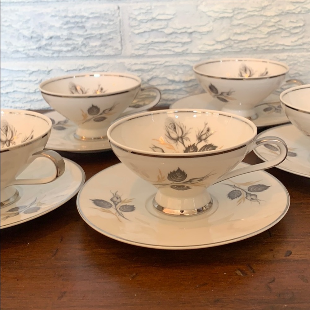 Bavarian China Mystic Rose Midcentury Vintage